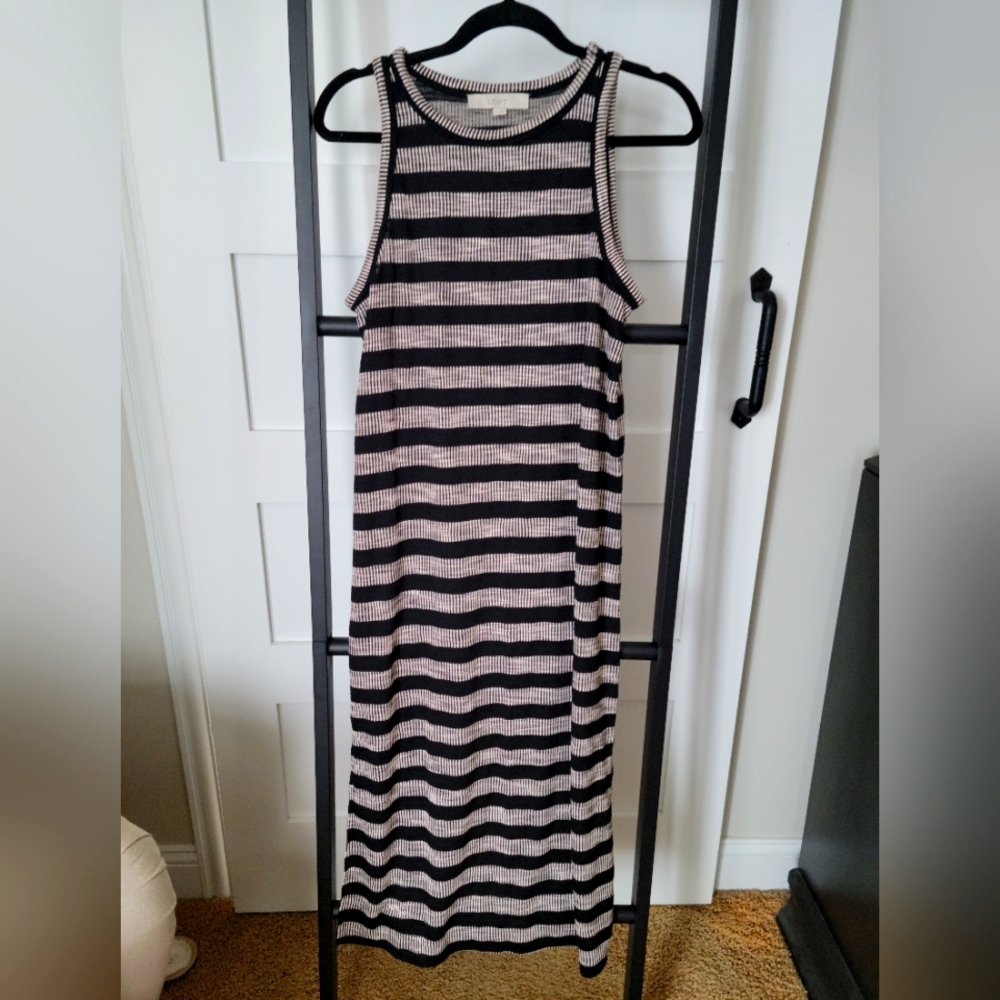 Loft stripe tank dress